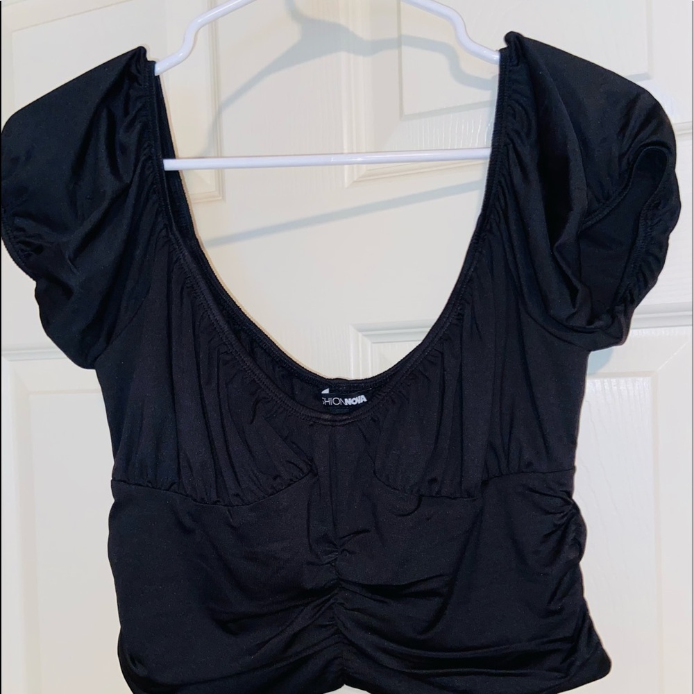 Off the shoulder crop top